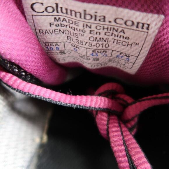 Columbia Shoes Womens 10.5 Trail Running Athletic Outdoor Hiking Waterproof Low - Picture 12 of 16